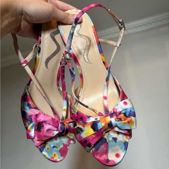 Nina multicolored pink heels - Picture 3 of 6